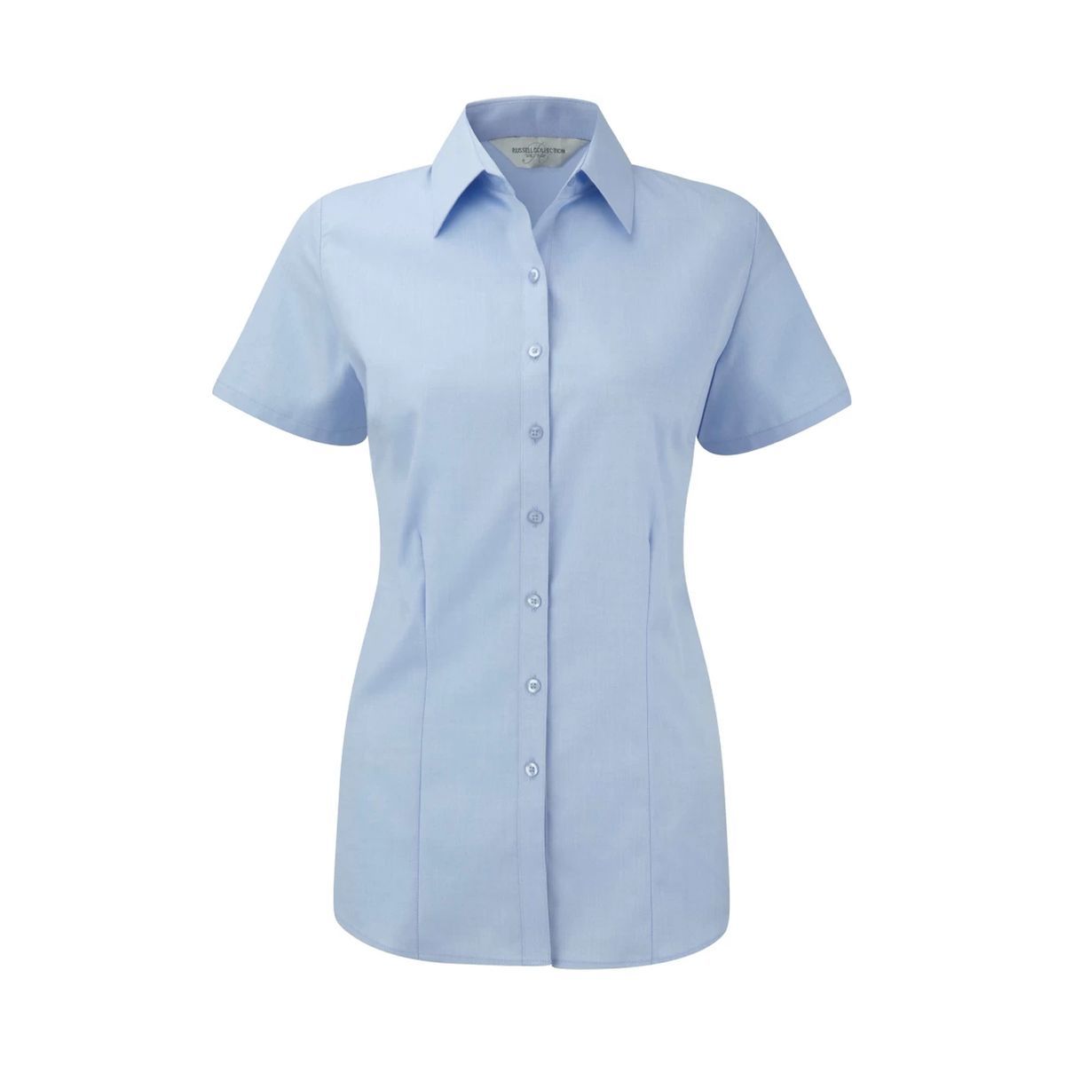 Taillierte Business-Bluse mit Kurzarm