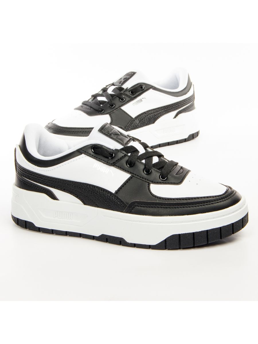 Plateau-Leder-Sneaker zum Schnüren
