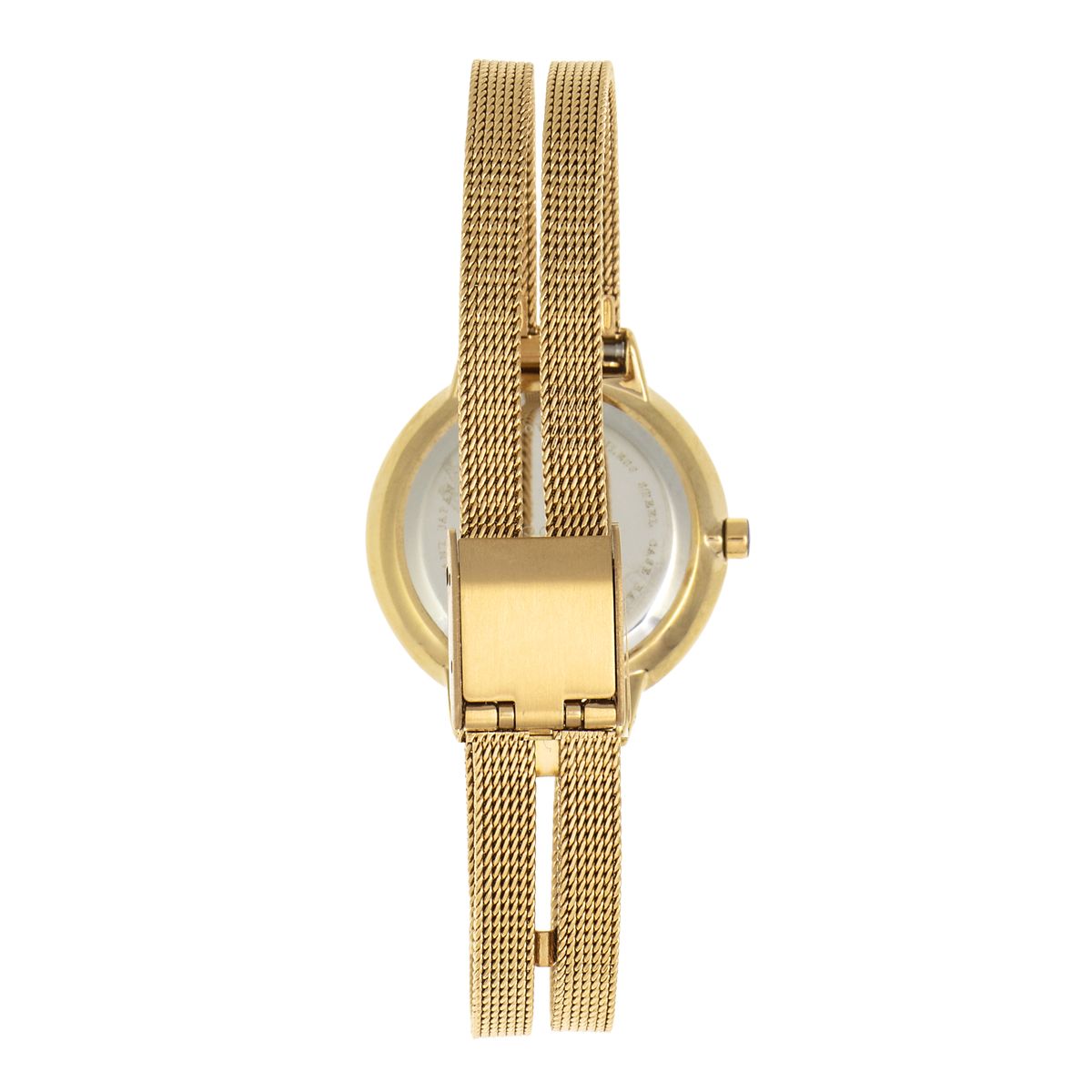 Minimalistische Uhr mit Doppel-Mesh-Armband