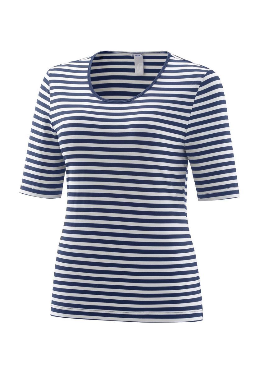 Gestreiftes T-Shirt mit Halbarm