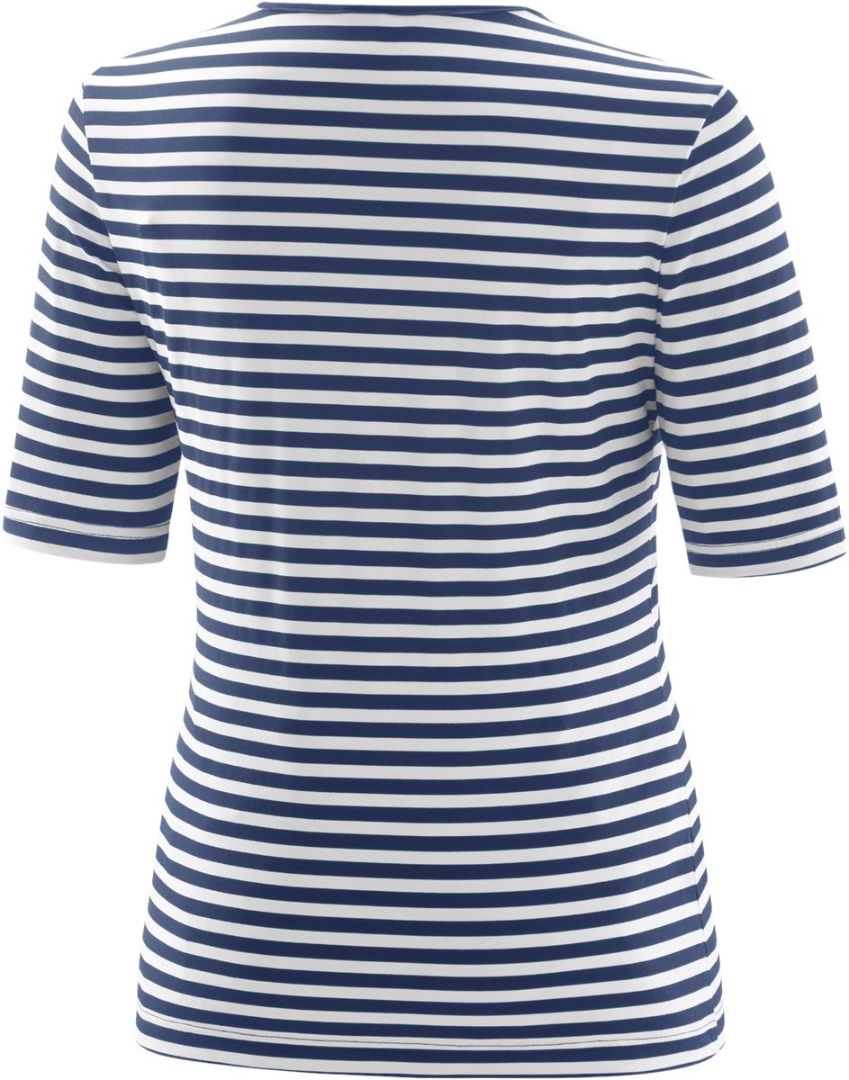Gestreiftes T-Shirt mit Halbarm