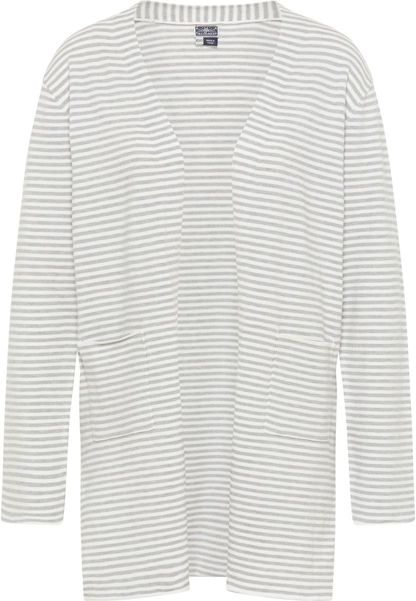 Lässiger langer Cardigan mit Streifen