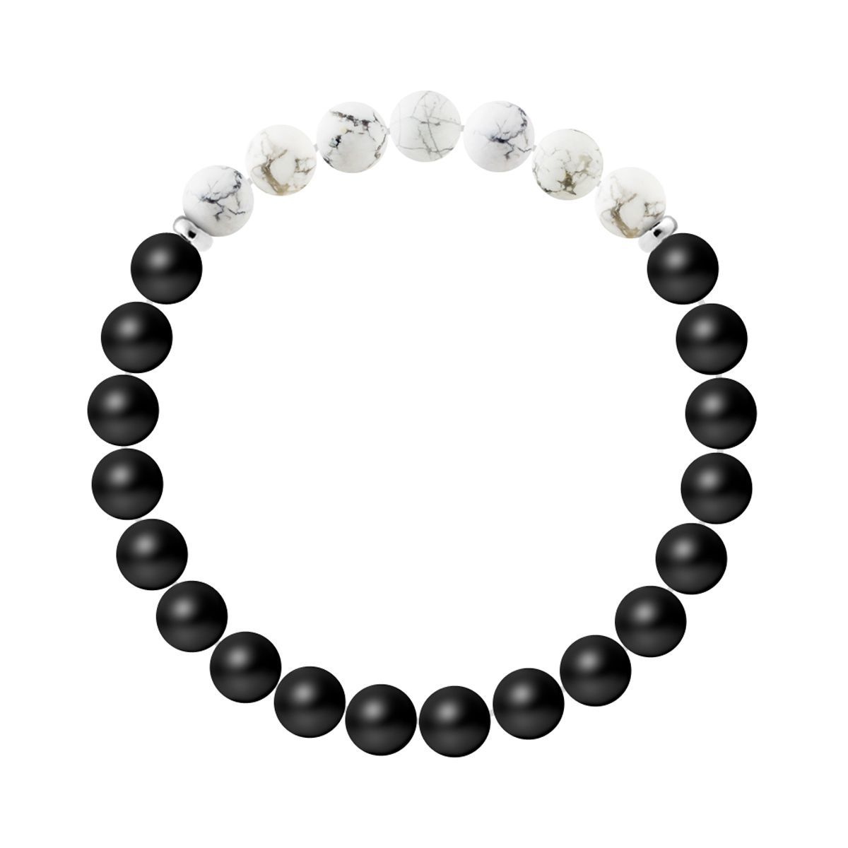 Elastisches Naturstein Perlenarmband