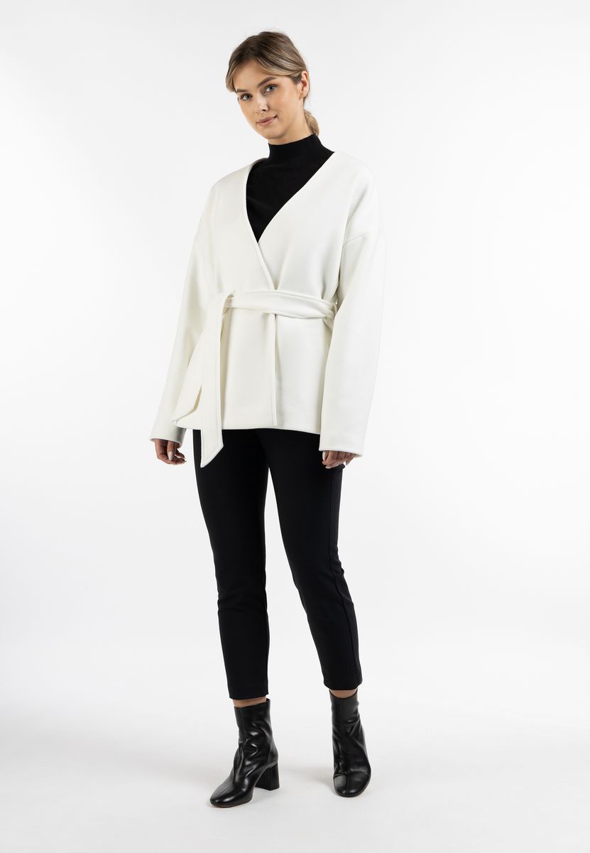 Minimalistische Übergangsjacke aus Wollmischung
