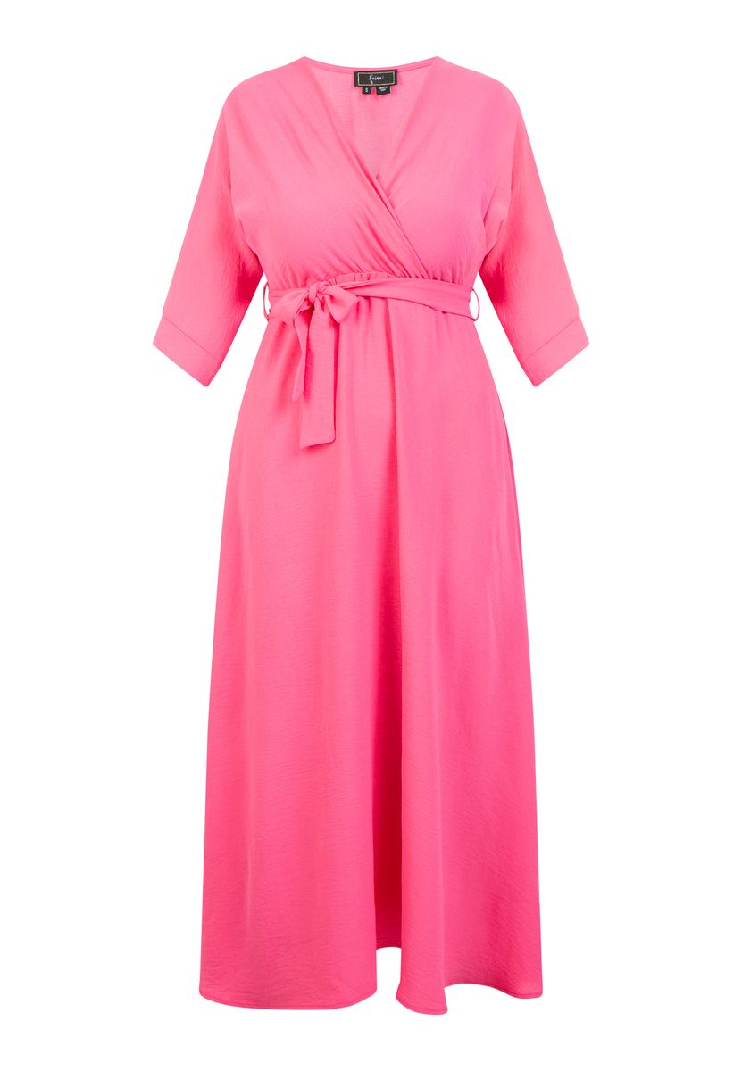 Elegantes Midi-Wickelkleid