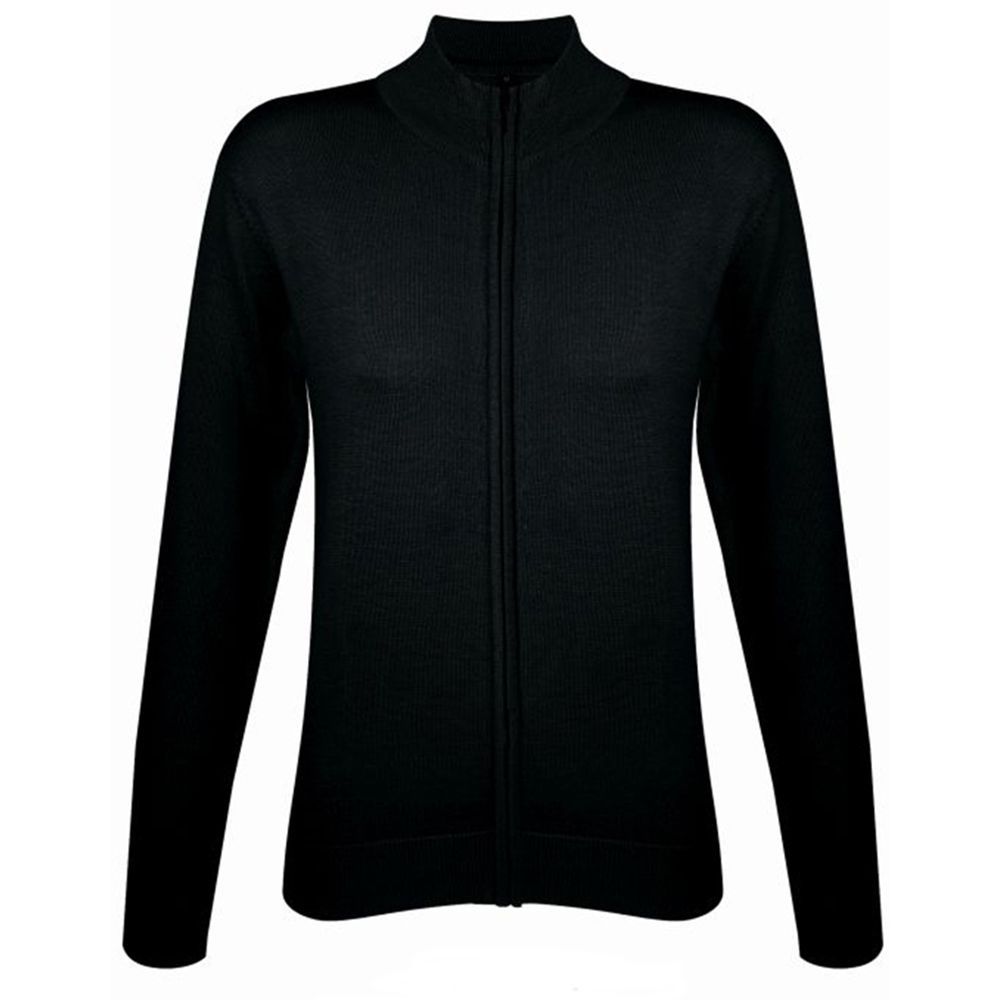 Taillierte Strickjacke mit Reißverschluss