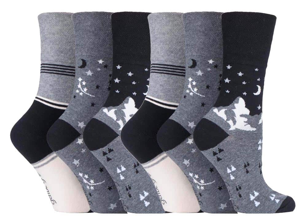 Nicht Einschneidende Gemusterte Socken