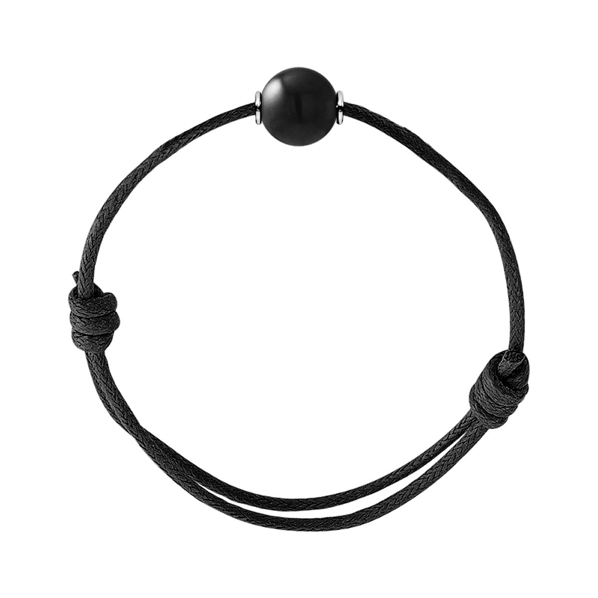 Minimalistisches Kordelarmband mit Edelstein