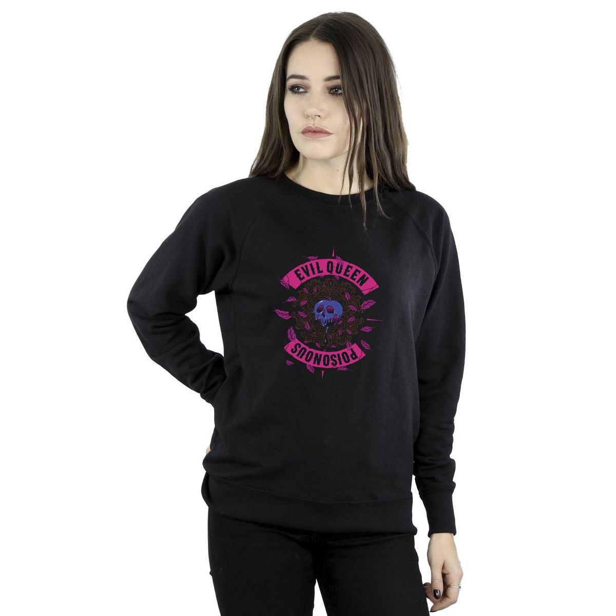 Sweatshirt mit Giftapfel Grafik-Print