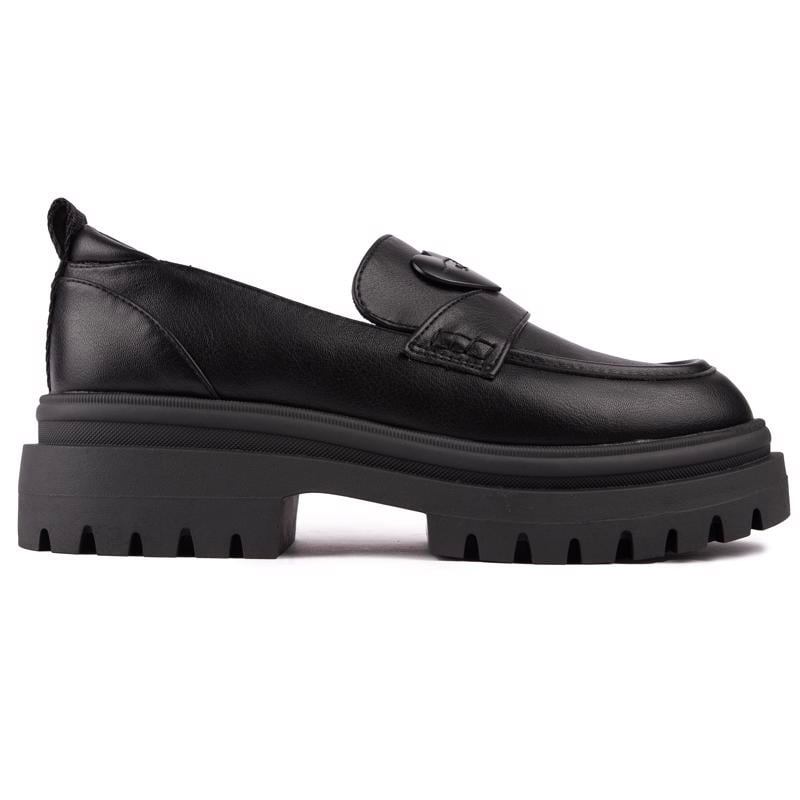 Chunky Plateau-Loafer mit Herz-Detail
