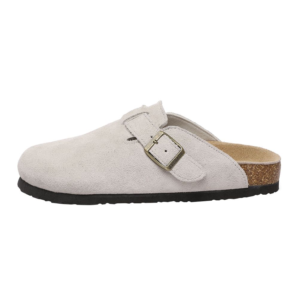Verstellbare Komfort-Clogs aus Wildleder