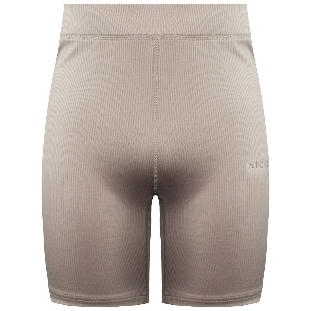 Gerippte High-Waist Radlerhose
