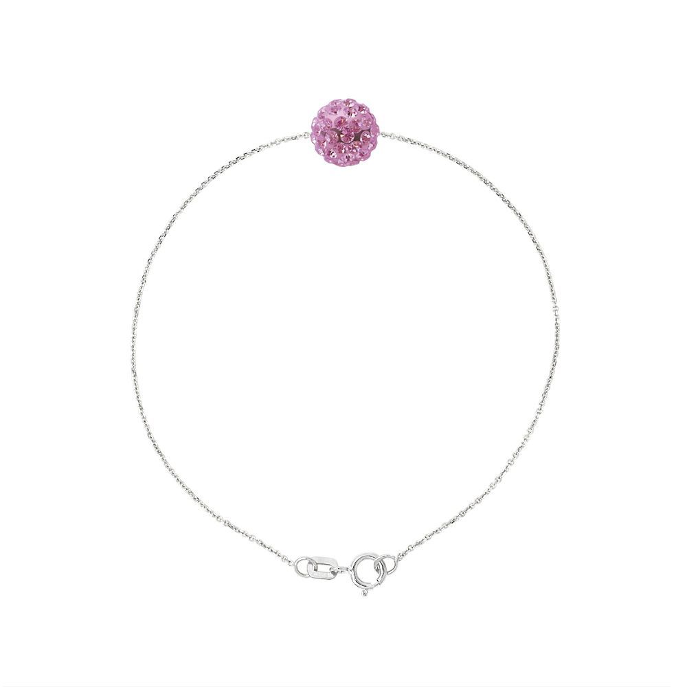 Filigranes Kettenarmband mit Kristallsphäre