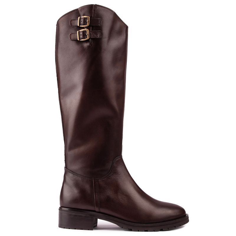 Elegante kniehohe Schnallenstiefel