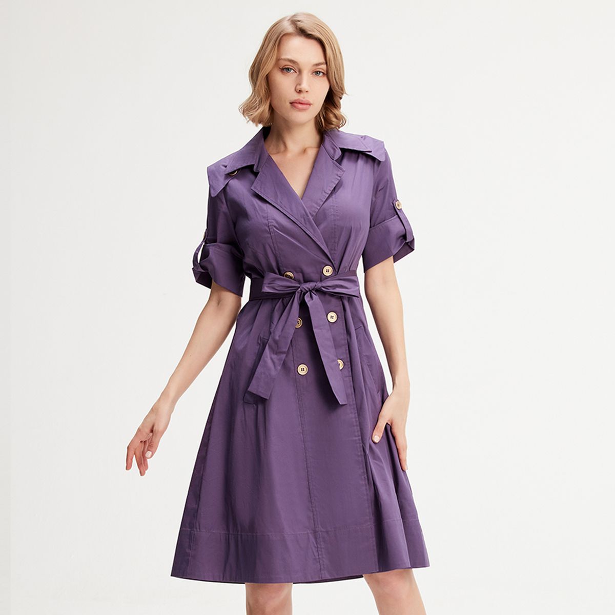 Elegantes Trenchkleid mit Gürtel