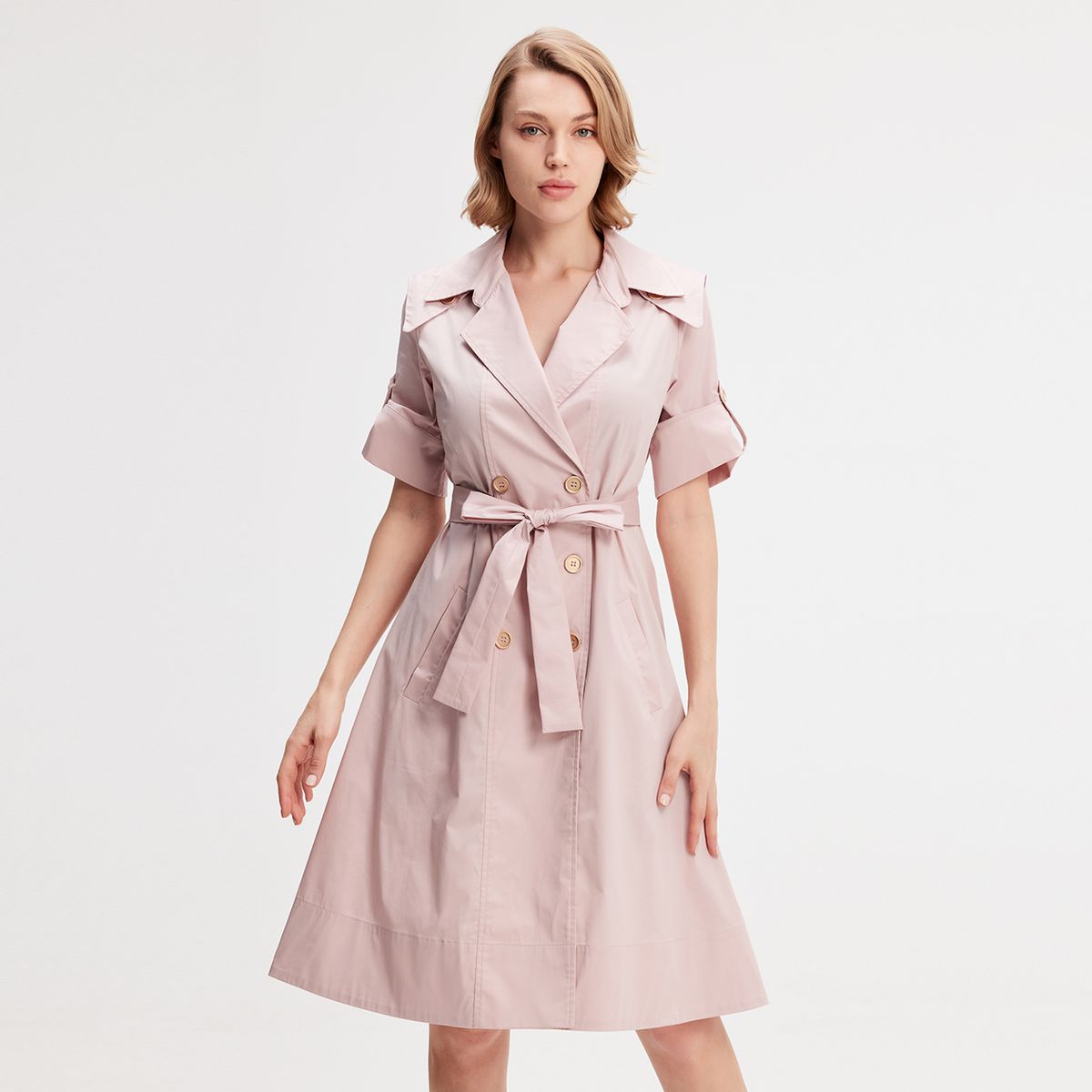 Elegantes Trenchkleid mit Gürtel