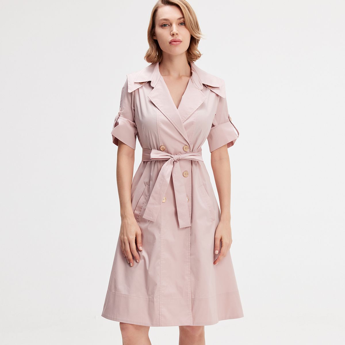 Elegantes Trenchkleid mit Gürtel