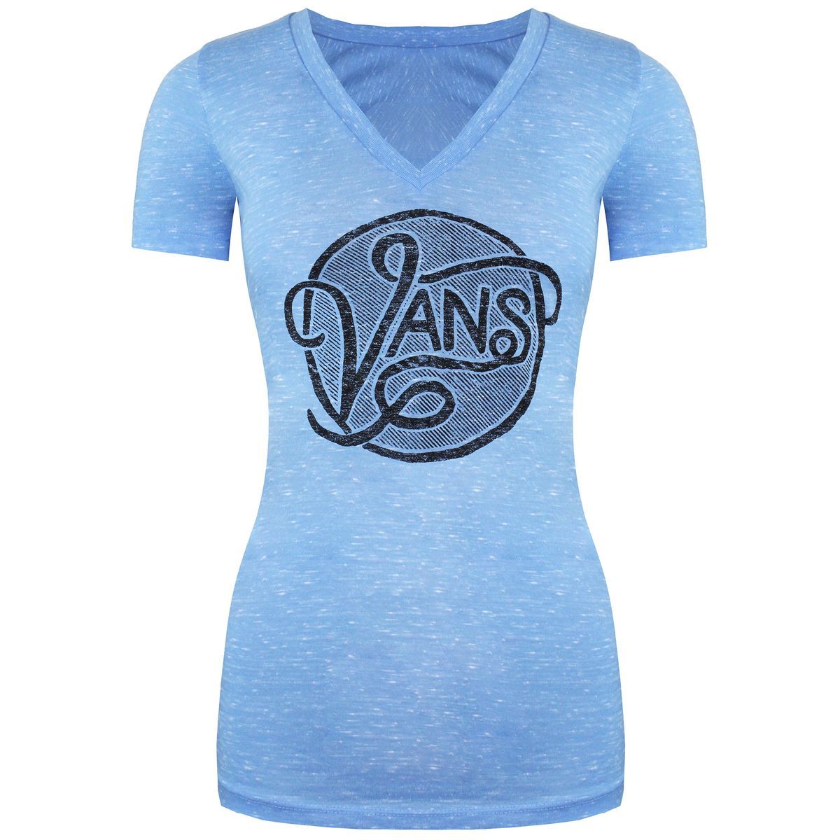 T-Shirt mit Grafiklogo und V-Ausschnitt