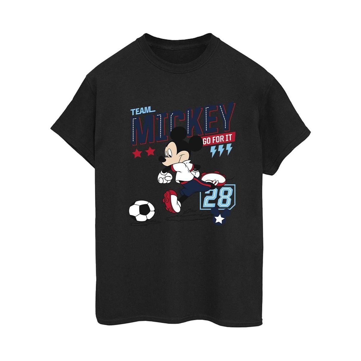 Micky Maus Grafik-Boyfriend-Shirt