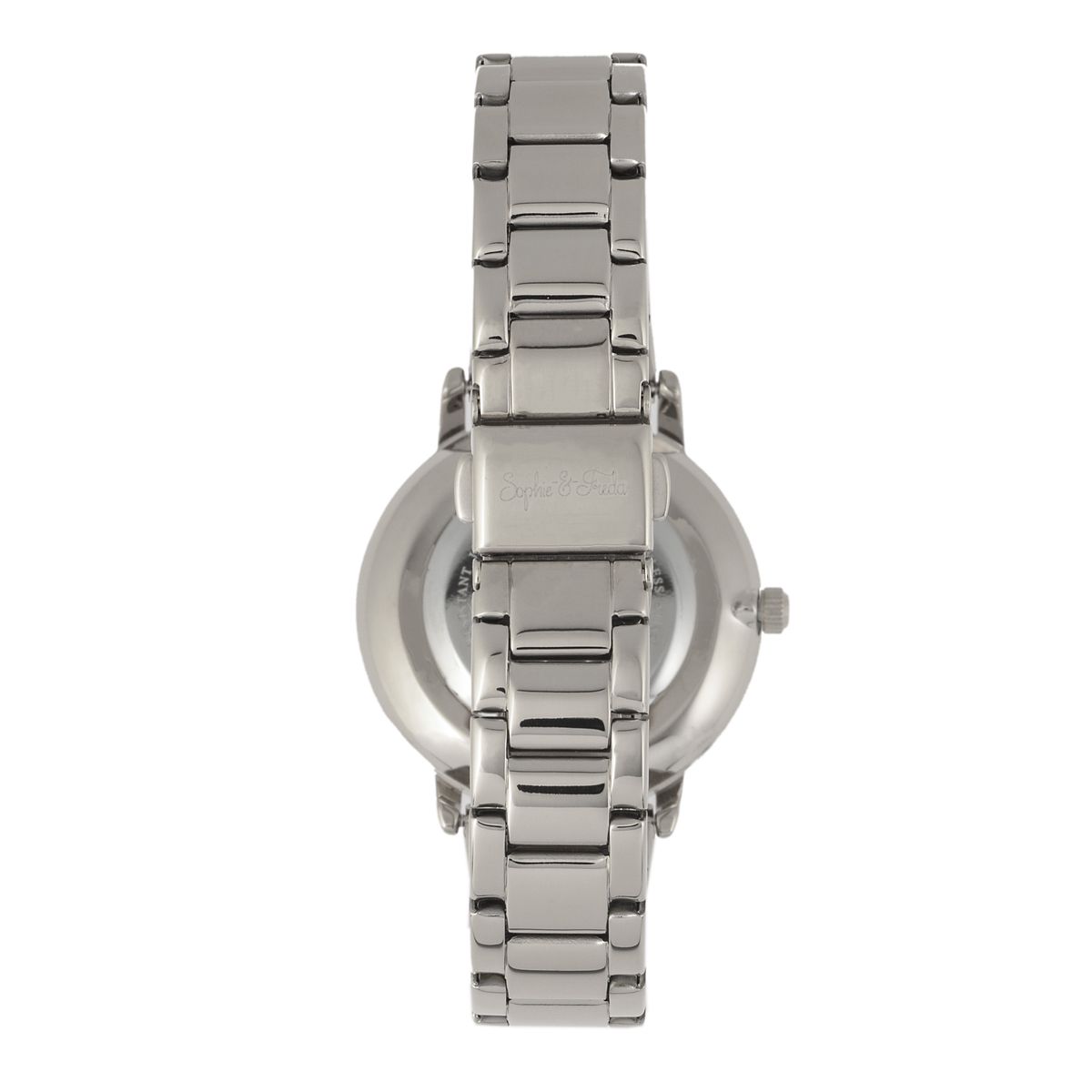 Armbanduhr mit geometrischem Intarsienmuster