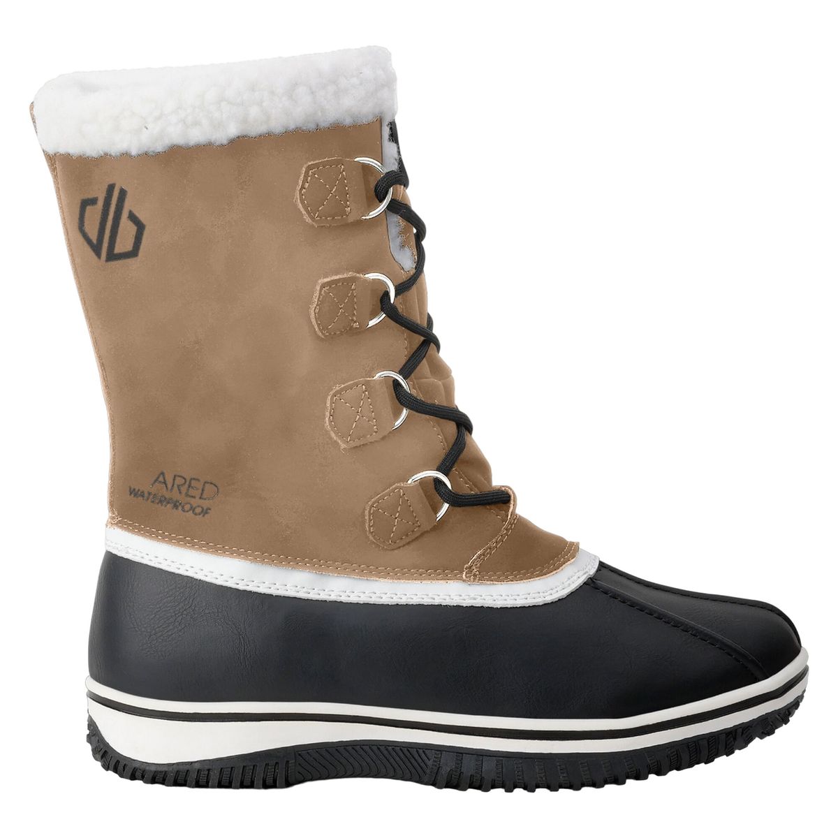 Wasserdichte Winterstiefel mit Kunstlammfell
