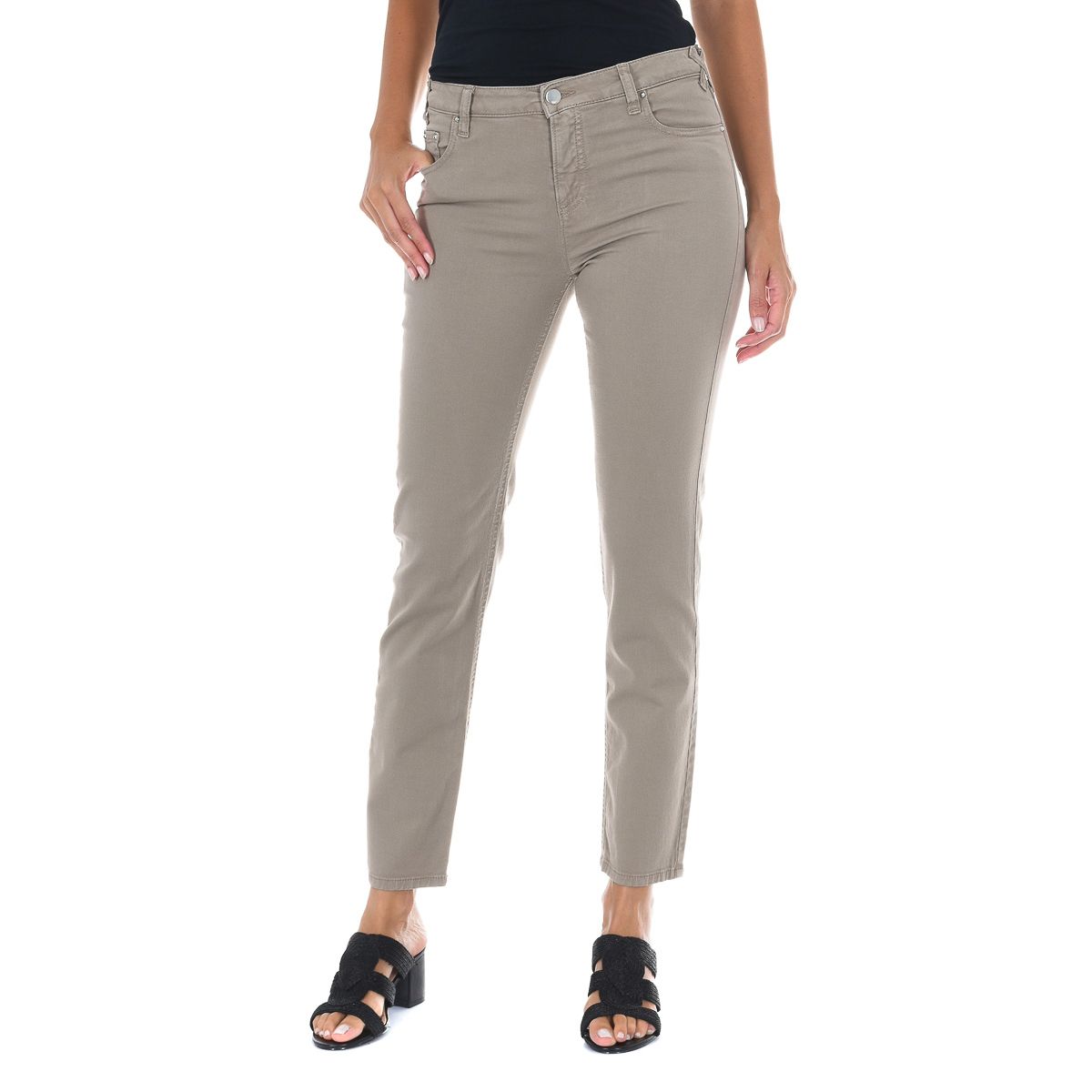 Schmal geschnittene Five-Pocket-Stretchhose