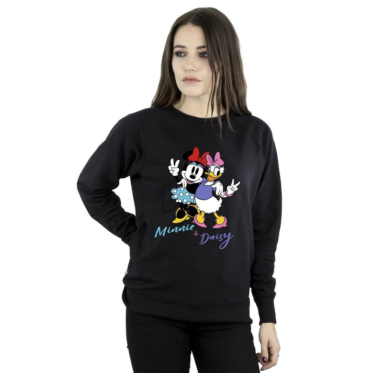 Minnie und Daisy Grafik-Sweatshirt