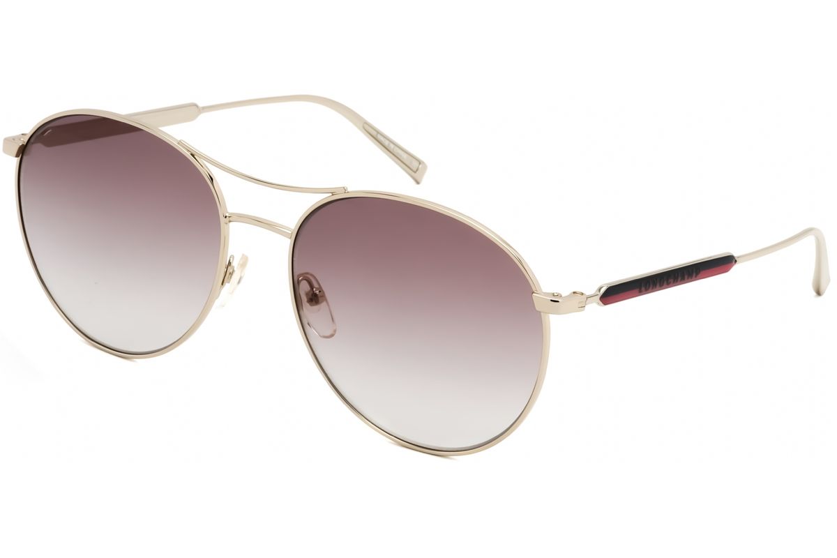 Elegante ovale Doppelsteg-Sonnenbrille