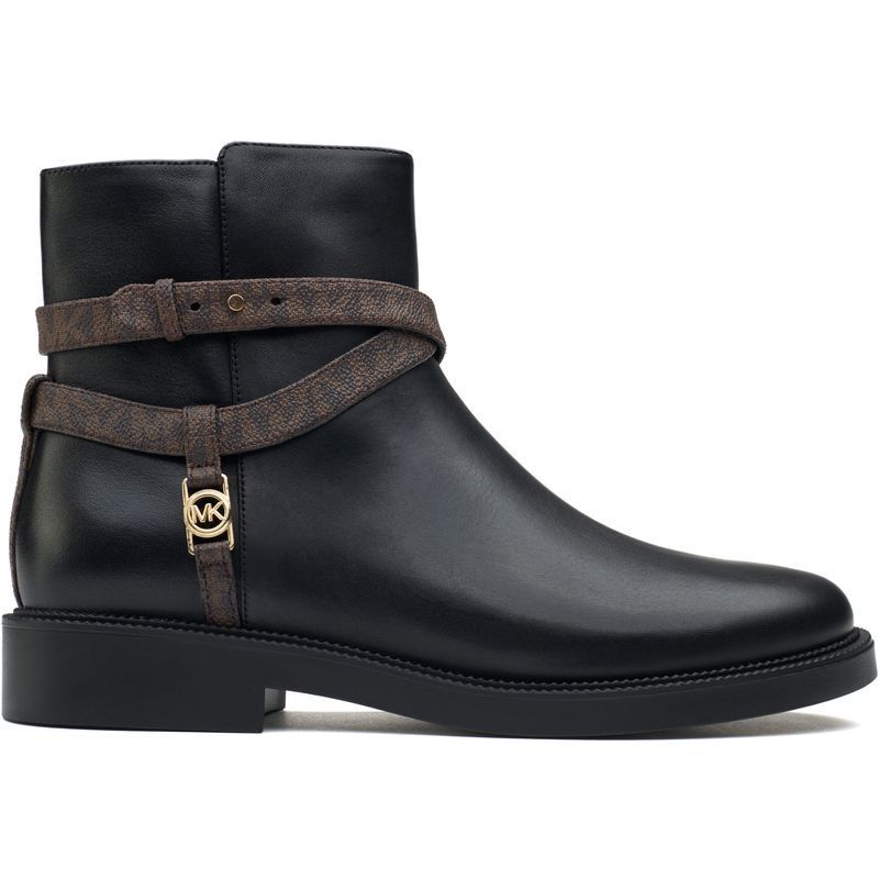 Elegante Ankle Boots mit Monogramm-Riemen