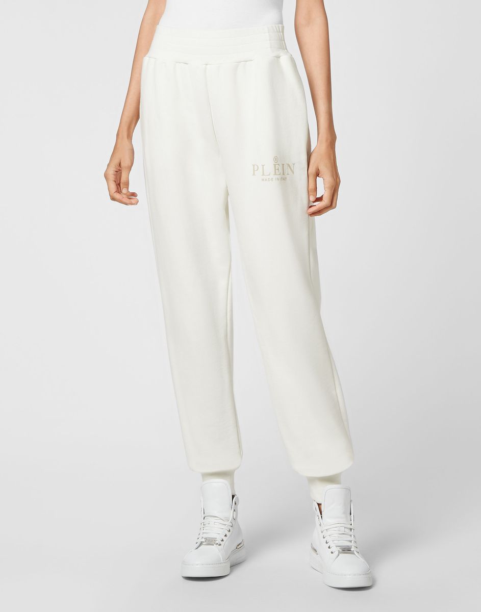 Iconic Fleece-Jogginghose mit Logo-Print
