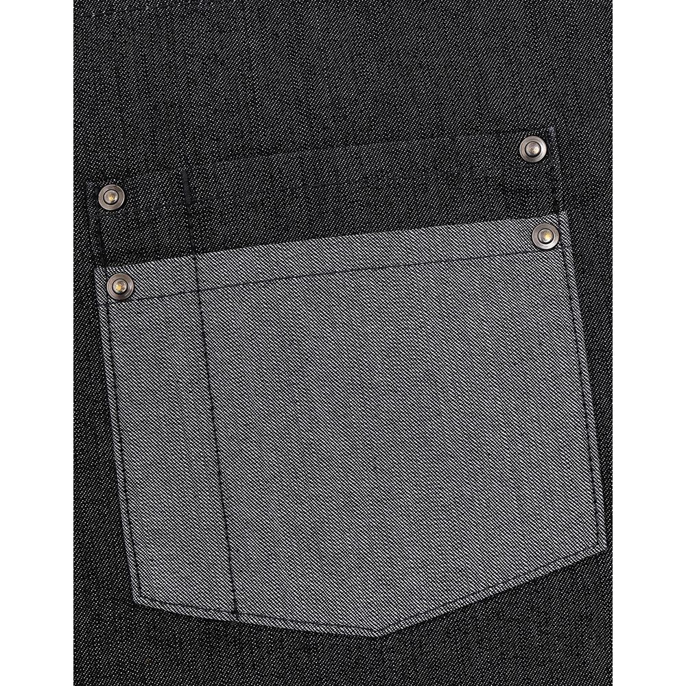 Kontrast-Denim-Latzschürze