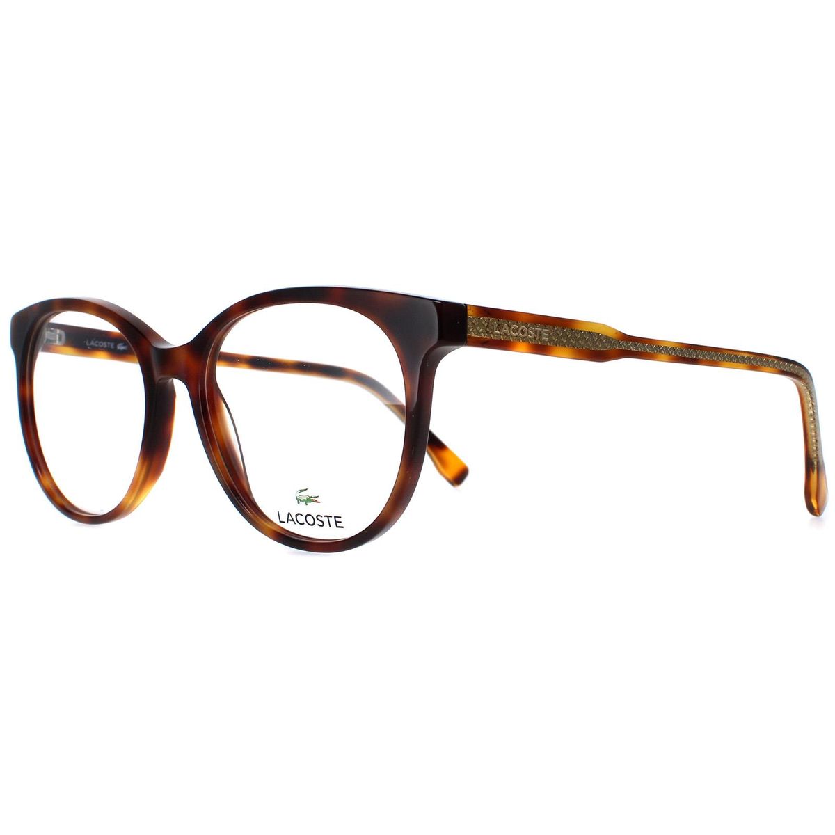 Runde Korrektionsbrille mit Schildpatt-Muster
