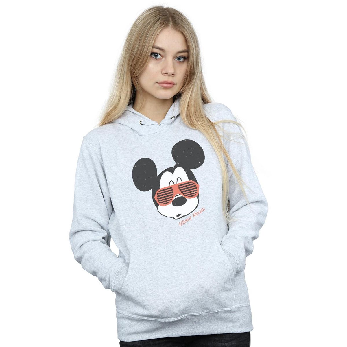 Grafik-Kapuzenpullover mit Micky Maus