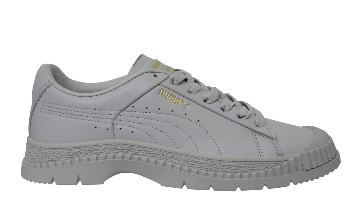 Leder-Low-Tops mit Strukturierter Plateausohle