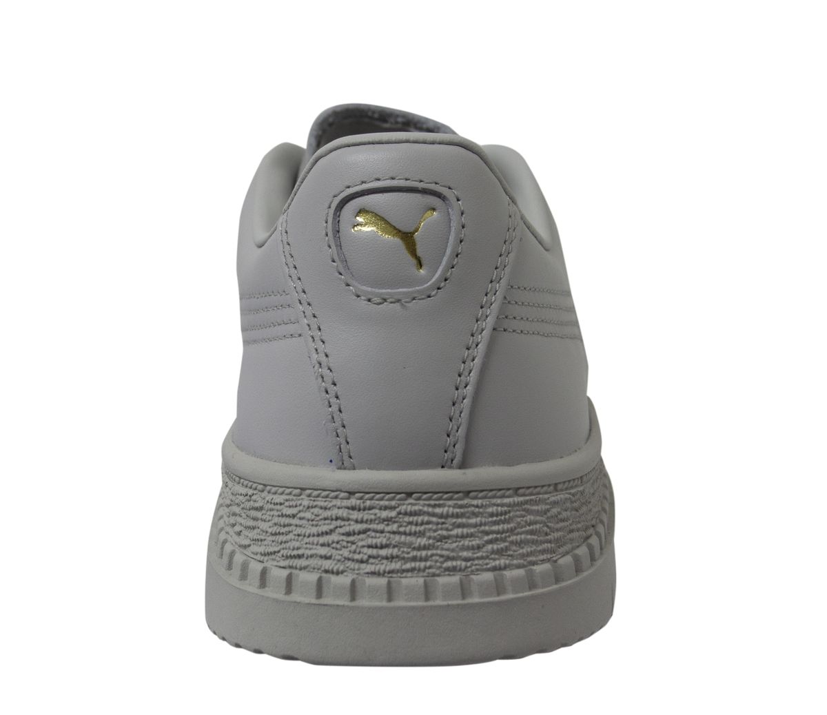 Leder-Low-Tops mit Strukturierter Plateausohle