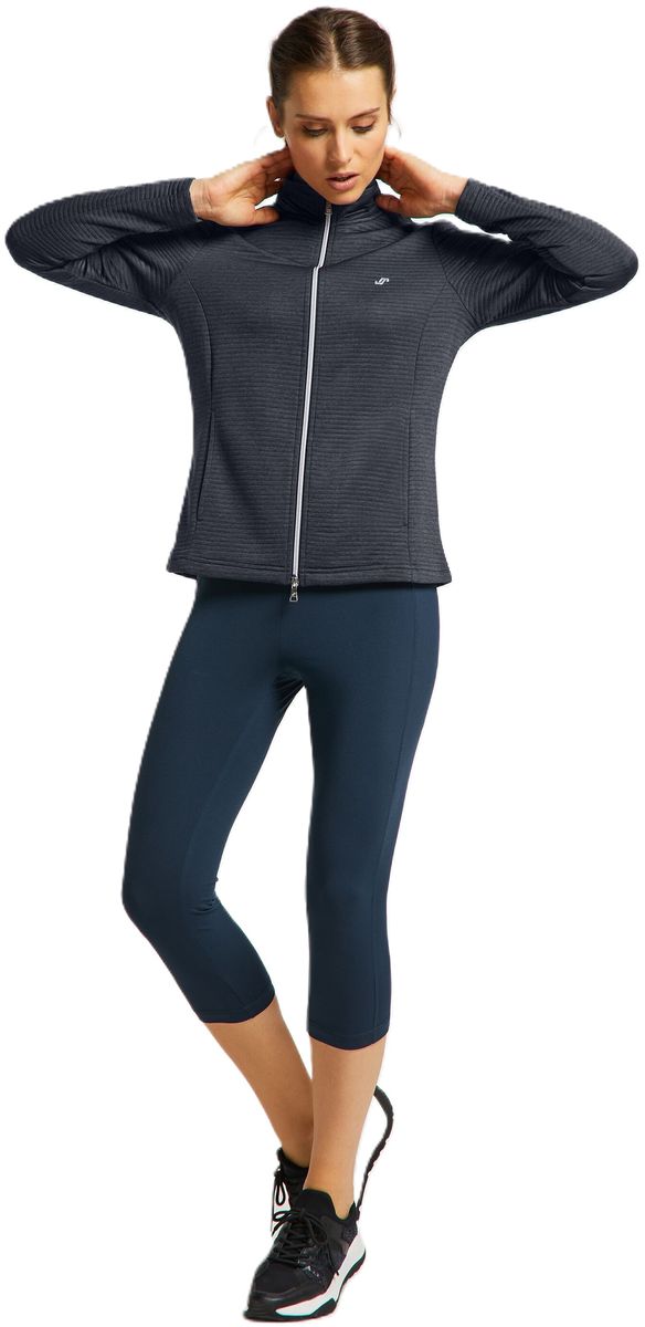 Strukturierte Trainingsjacke mit Reißverschluss