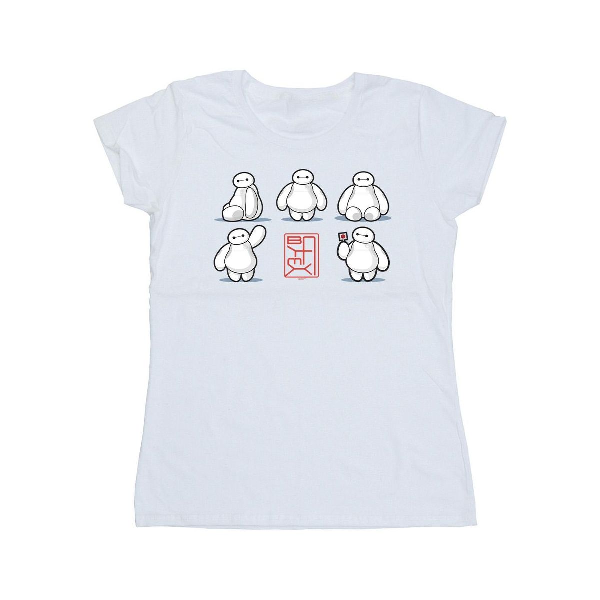 Baymax Grafik-T-Shirt mit Posen
