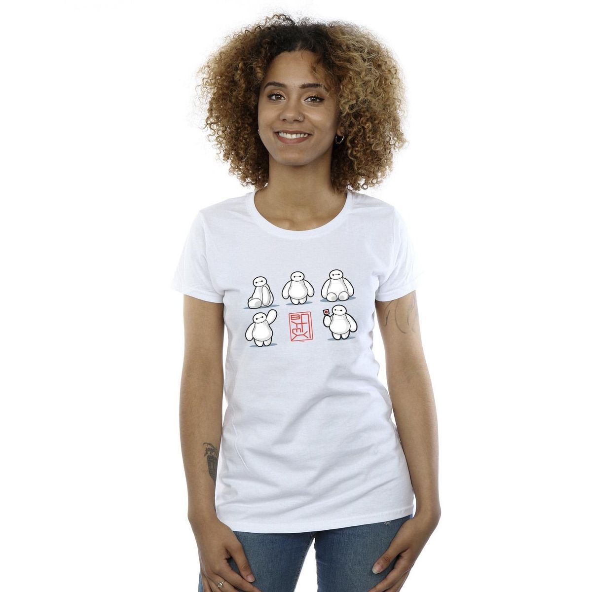 Baymax Grafik-T-Shirt mit Posen