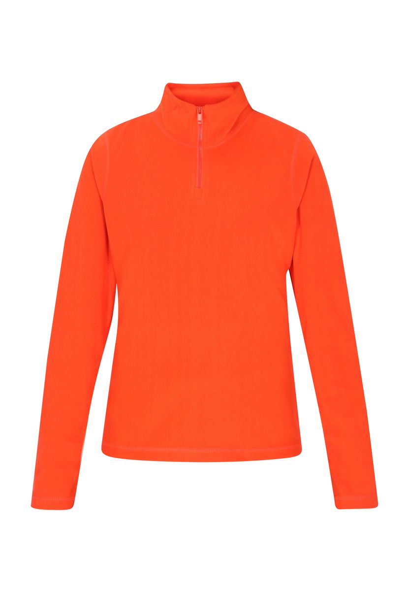 Leuchtender Fleece-Pullover mit Halbreißverschluss