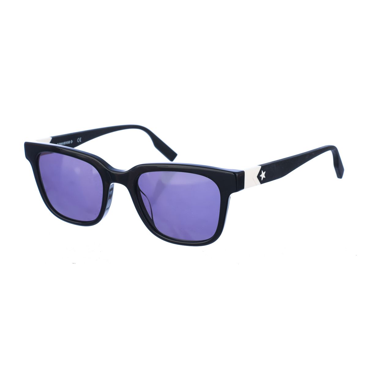 Quadratische Acetat-Sonnenbrille mit Sterndetail