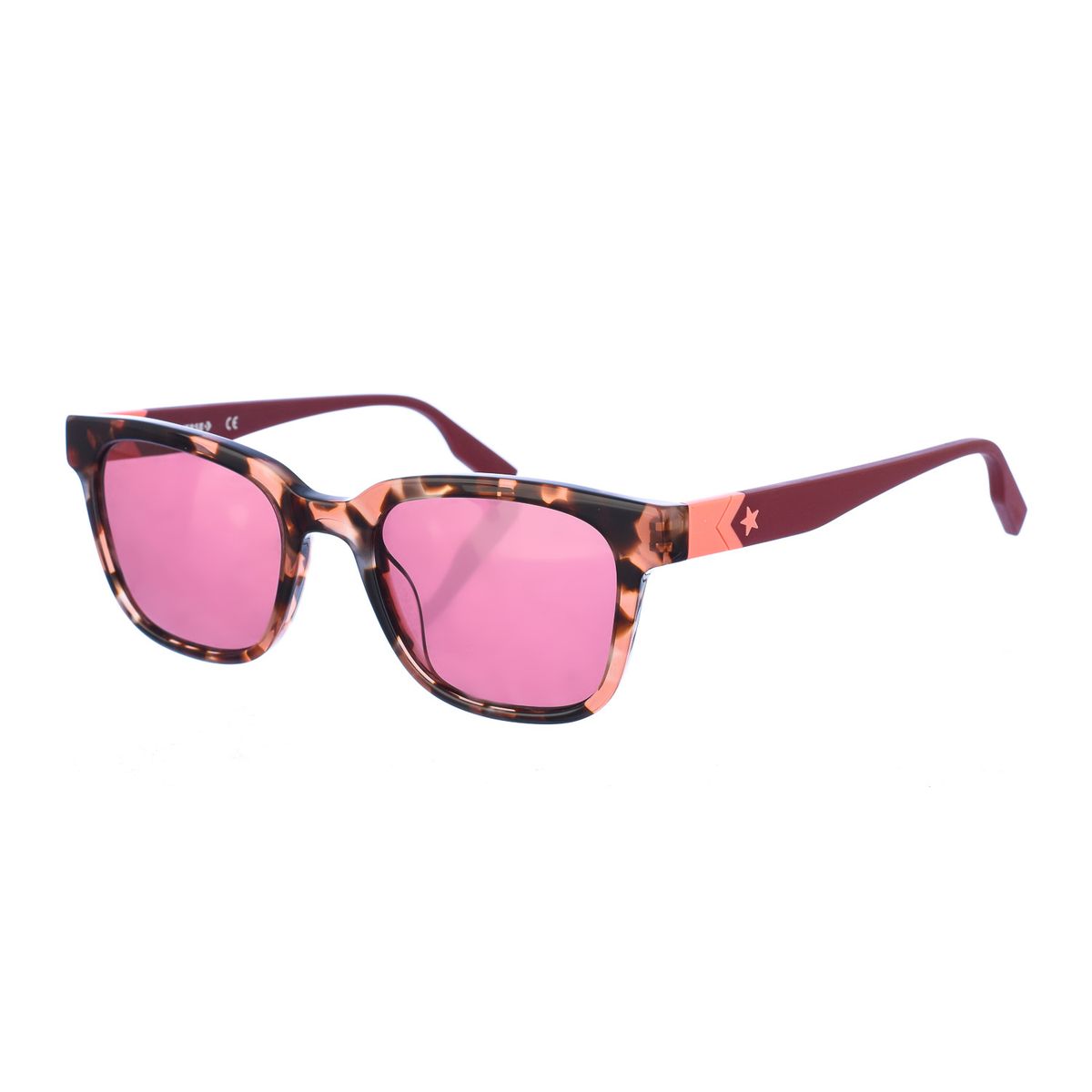 Quadratische Acetat-Sonnenbrille mit Sterndetail