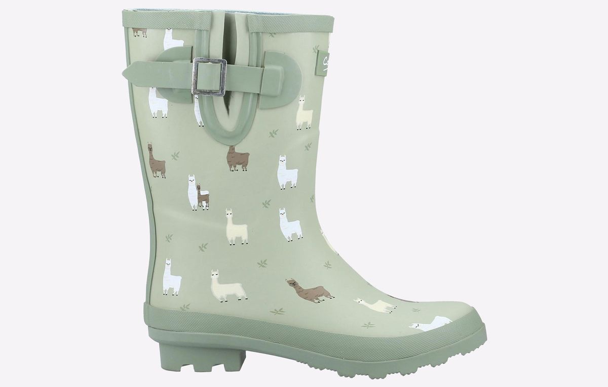 Gummistiefel mit Alpaka-Druckmuster