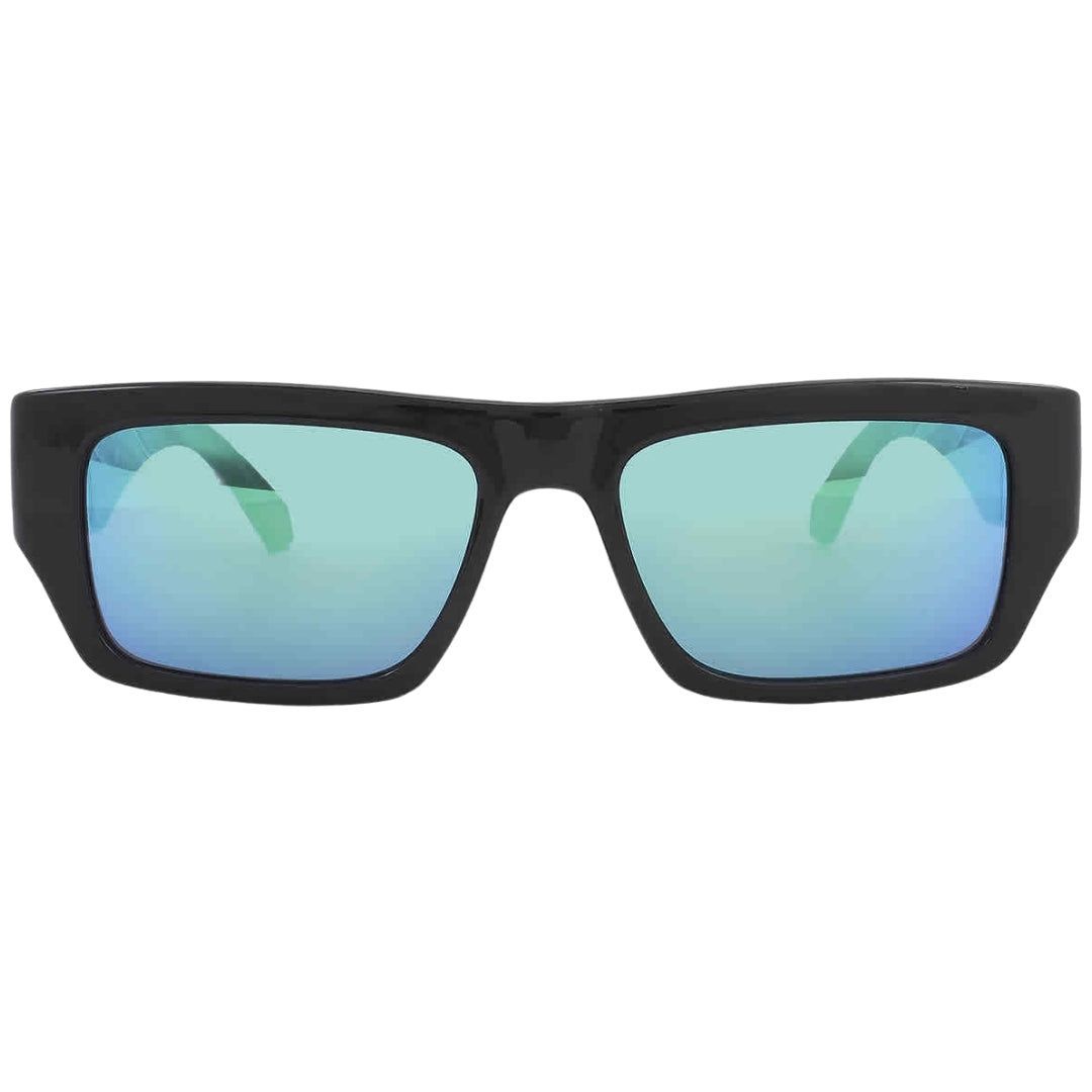 Markante rechteckige verspiegelte Sonnenbrille