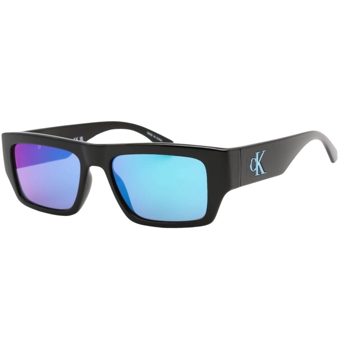 Markante rechteckige verspiegelte Sonnenbrille