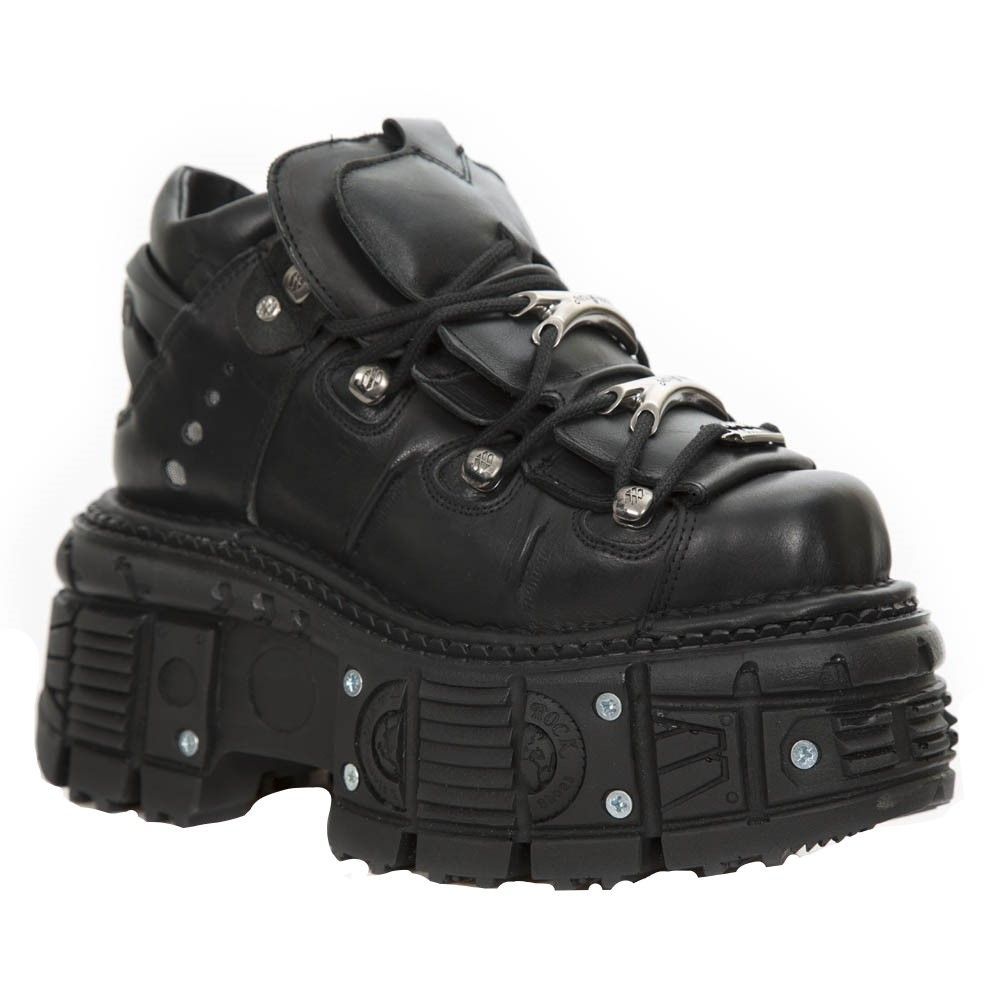 Klobige Plateau-Gothic-Stiefeletten