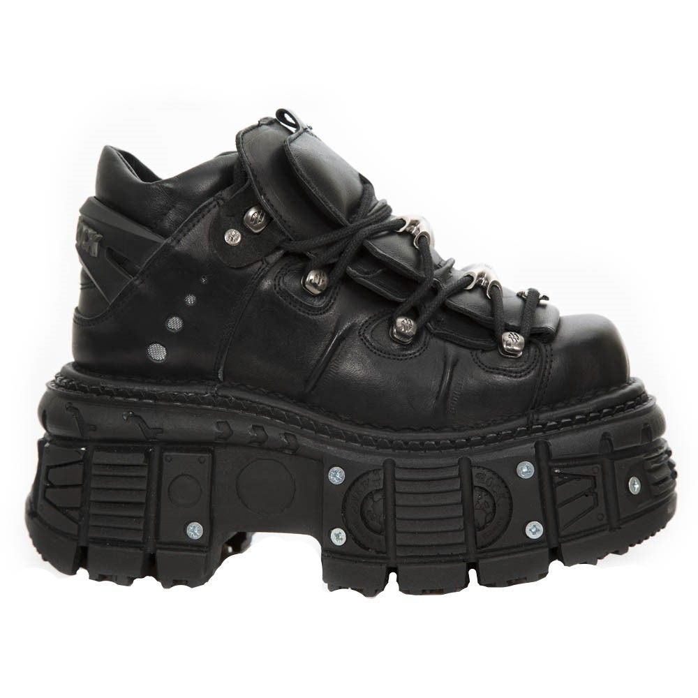Klobige Plateau-Gothic-Stiefeletten