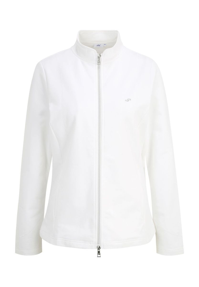 Taillierte Sweatjacke mit Reißverschluss