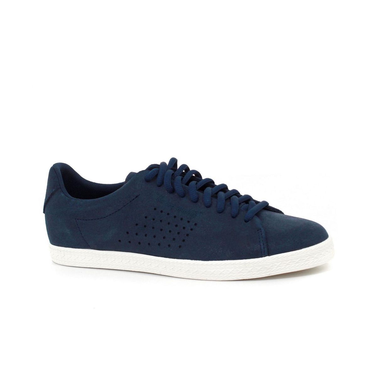 Perforierte Low-Top-Sneaker aus Wildleder