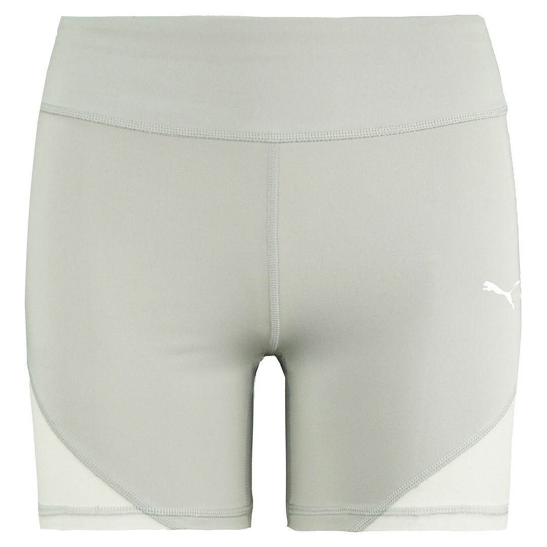 Hochtaillierte Biker-Shorts mit Mesh-Einsätzen