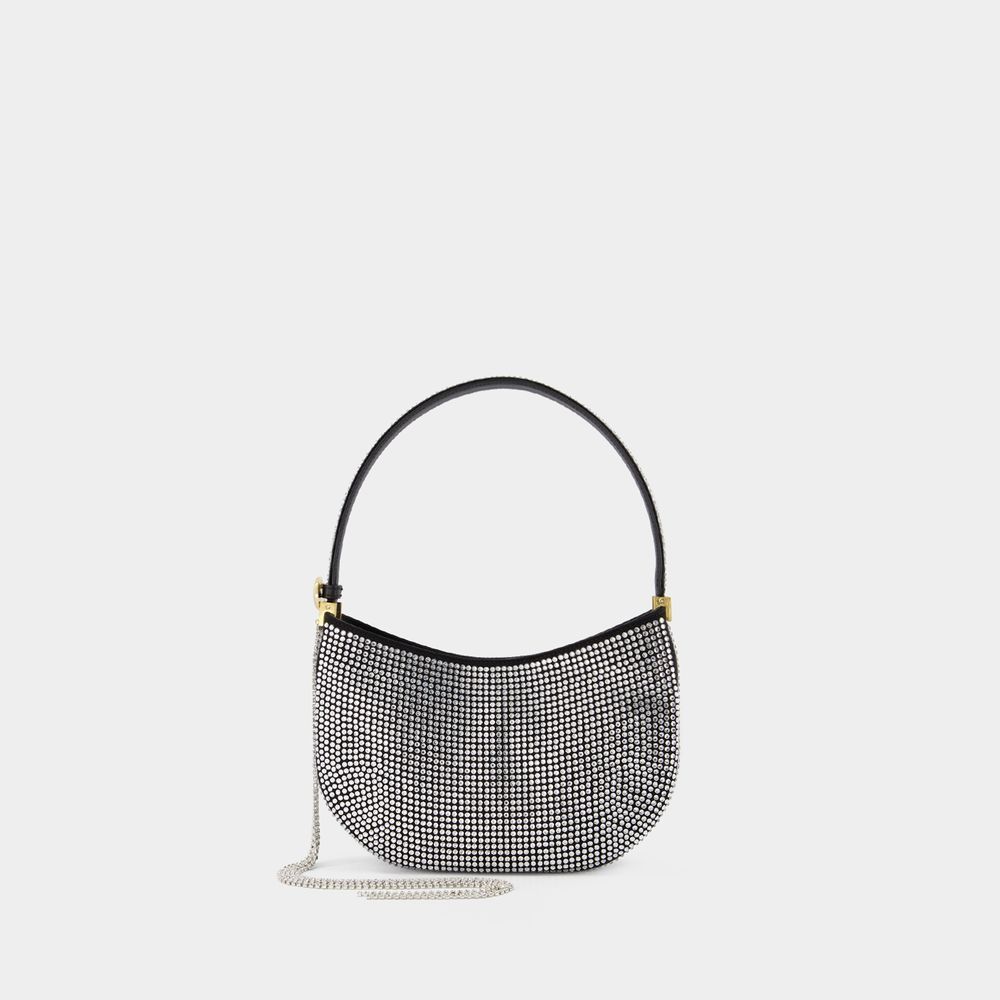 Kristallbesetzte Halbmond Hobo-Tasche